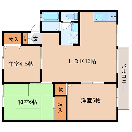 大和八木駅 徒歩11分 1階の物件間取画像